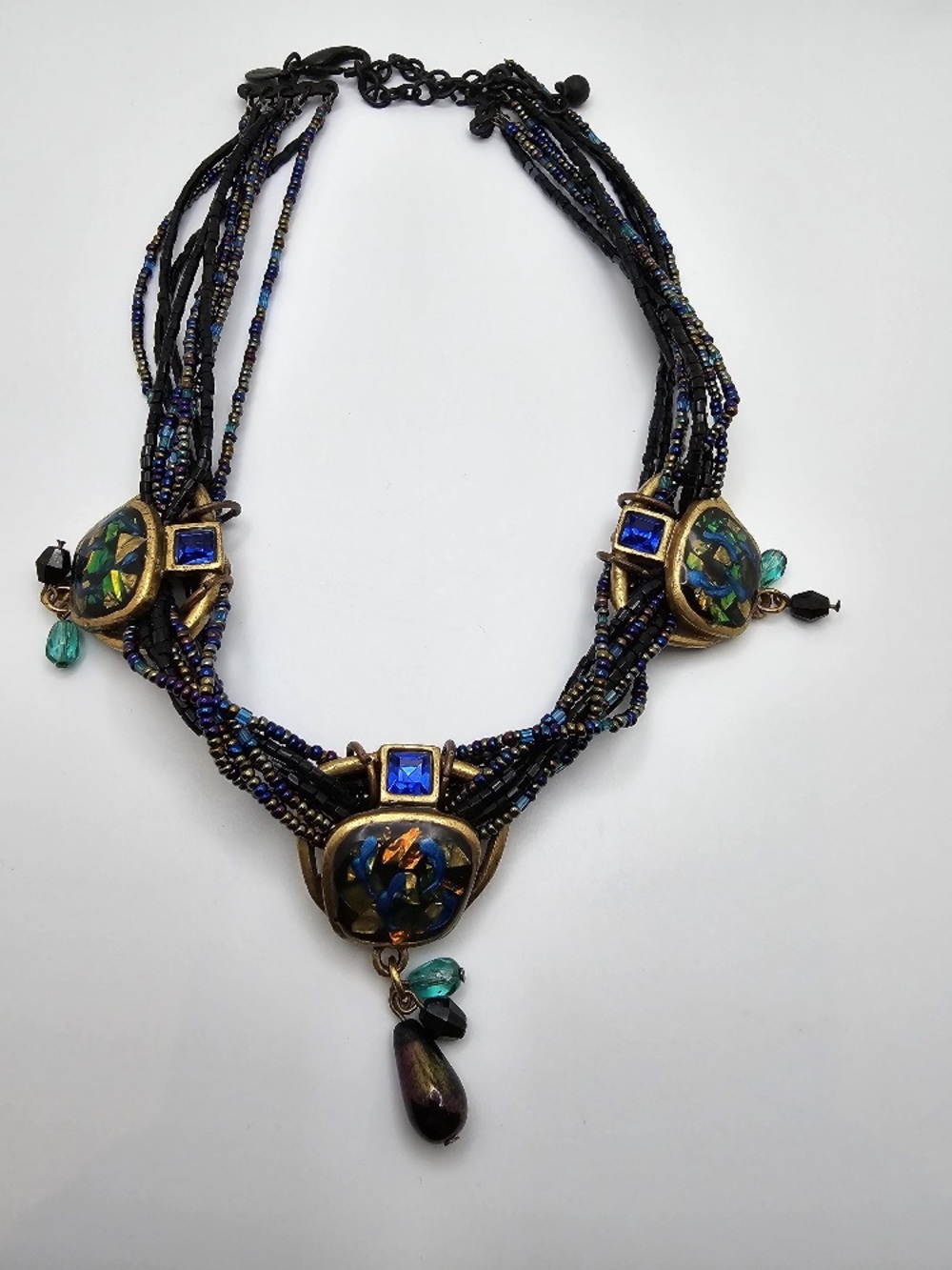 Chico’s Mosaic and Seed Bead Statement Necklace! - Picture 3 of 4